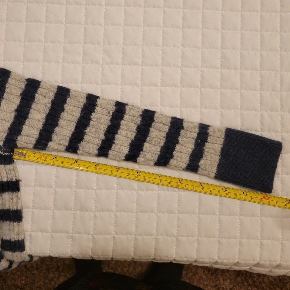 Y2K Abercrombie & Fitch Navy White Striped Knit Sweater Bella Swan Twilight XS